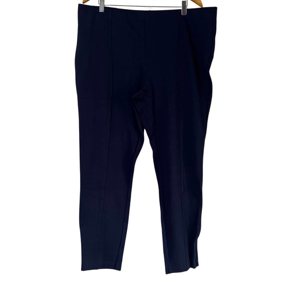 DAY2Day by Duette NYC Ponte Knit Skinny Pants Deep Sapphire XL - Picture 1 of 5